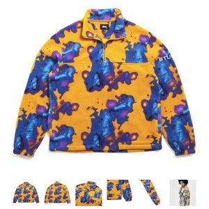 SOLD ❌❌ Stussy Fleece Quarter Zip Pullover
